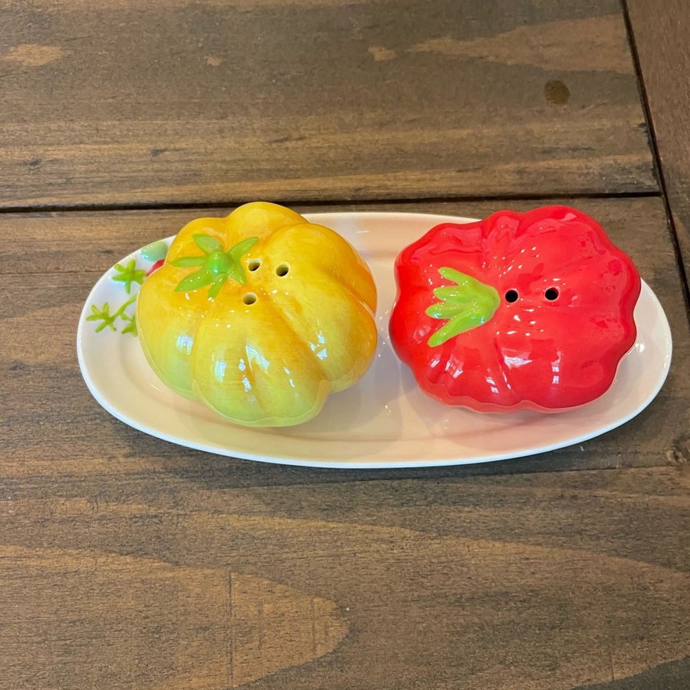 NWT Anthropologie Rina Stoneware Salt and Pepper Shakers - Picture 4 of 5